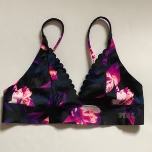 Like 🆕 Victoria Secret Pink Floral Bralette with adjustable straps (xs)